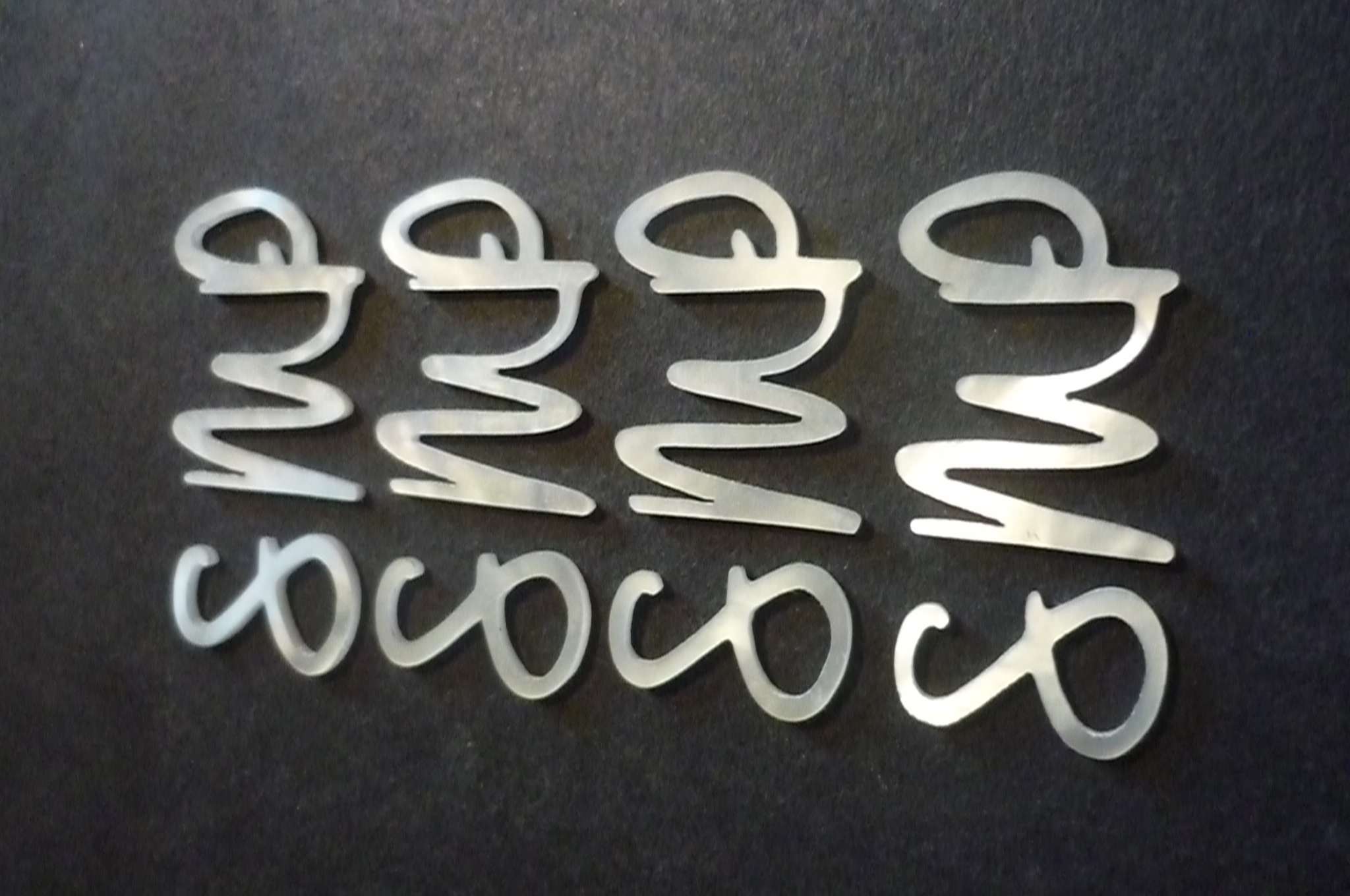 SMP Guitars Logos (in White MOP)